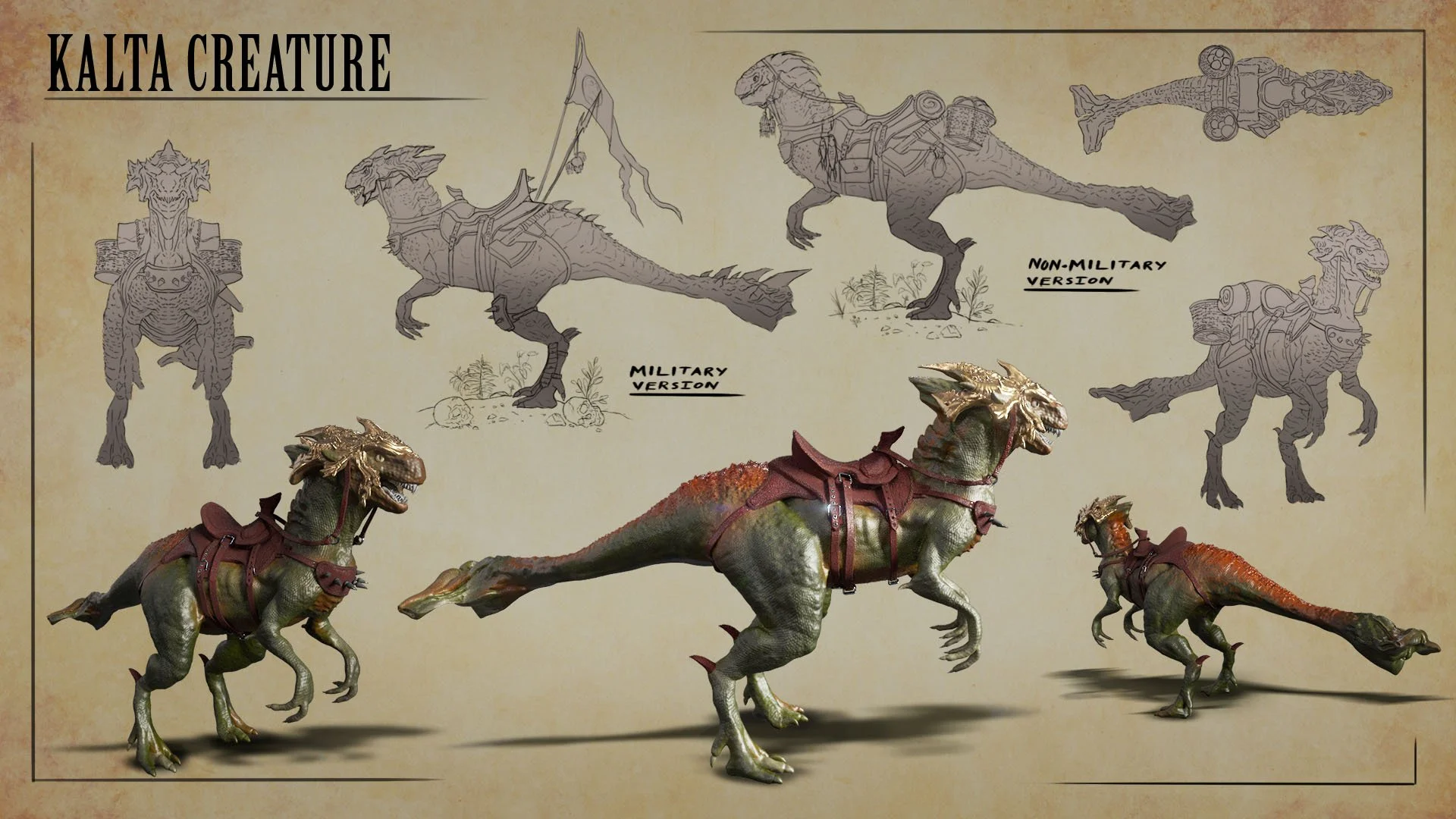 Dinosaur Creature Concept Art