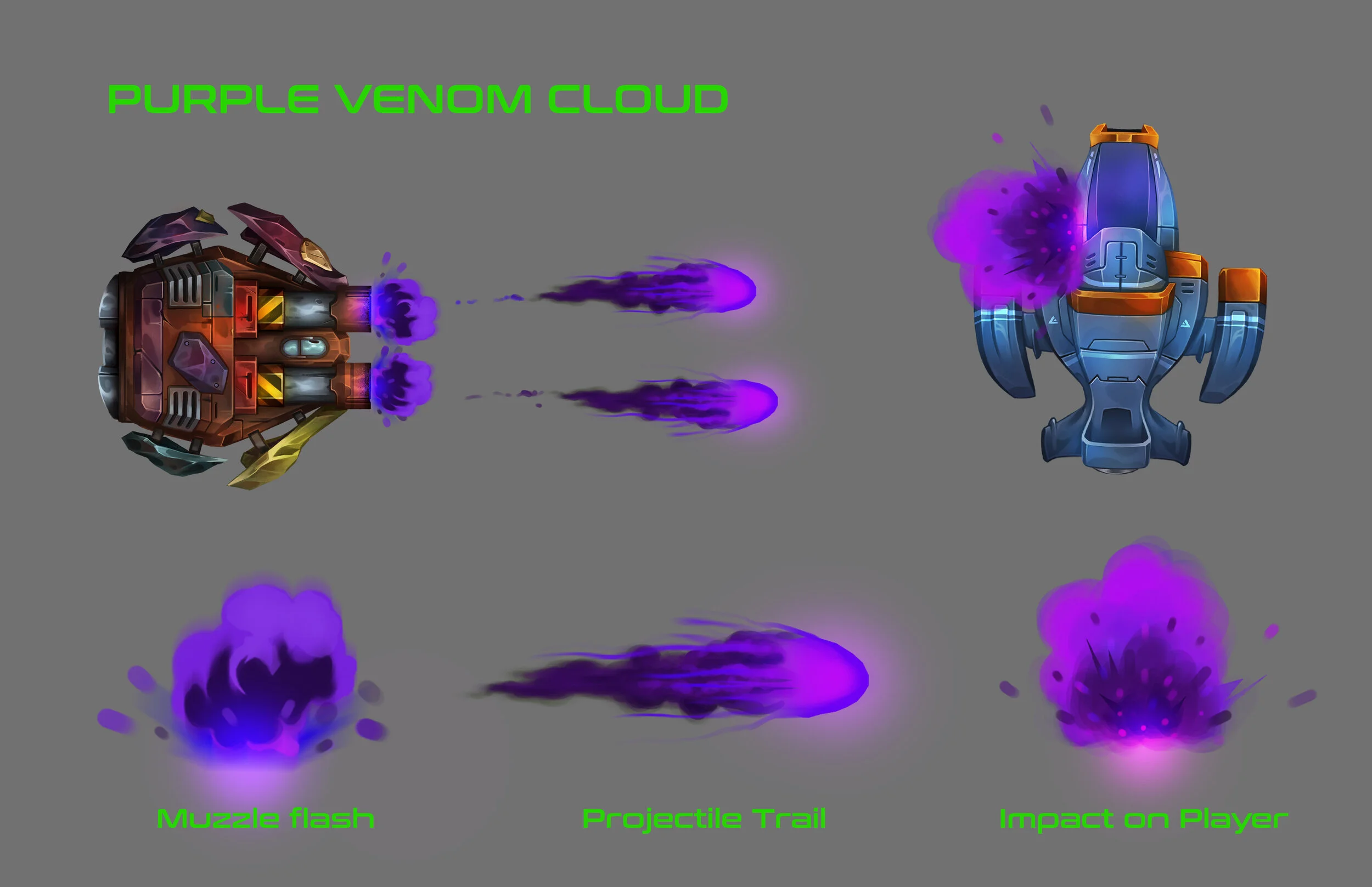 Grim 2 Projectile — Purple Venom Cloud
