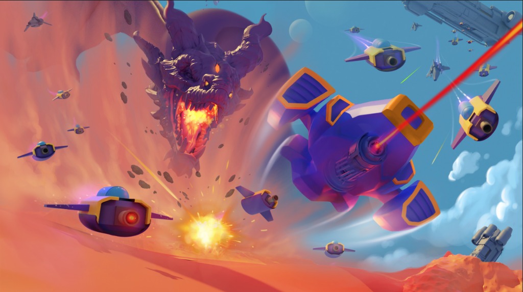 Starquest — Mobile Sci-Fi Top-Down Shooter Concept Art