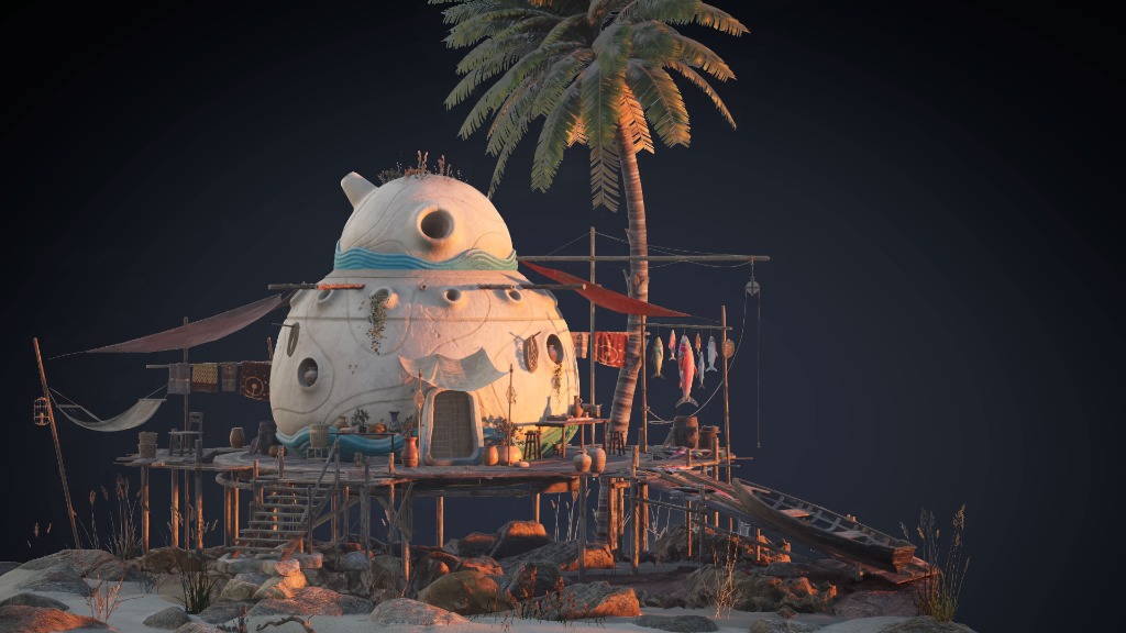 Tide Hollow — 3D Environment Concept Art