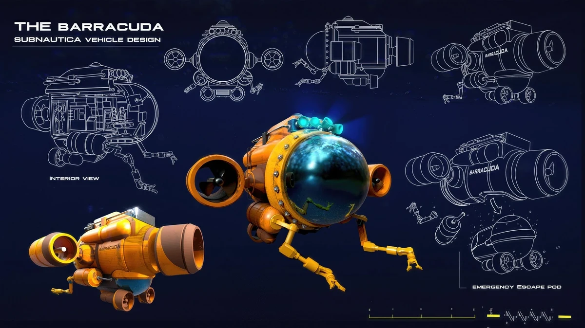 Diverse Creative Studies — The Barracuda submarine vehicle design